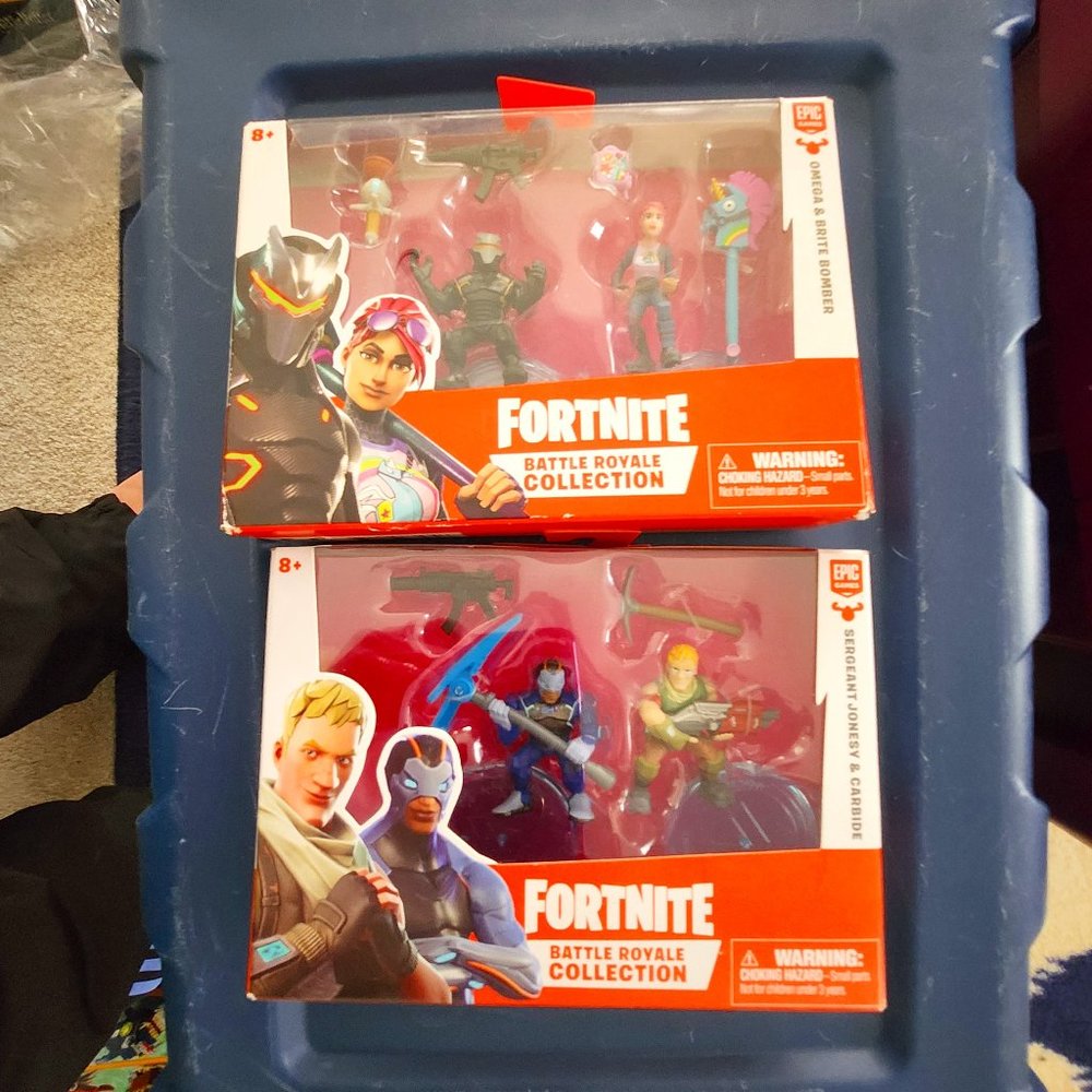 NWT Fortnite Sets Lot of 2 SGT J/Carbide + Omega/Brite Bomber